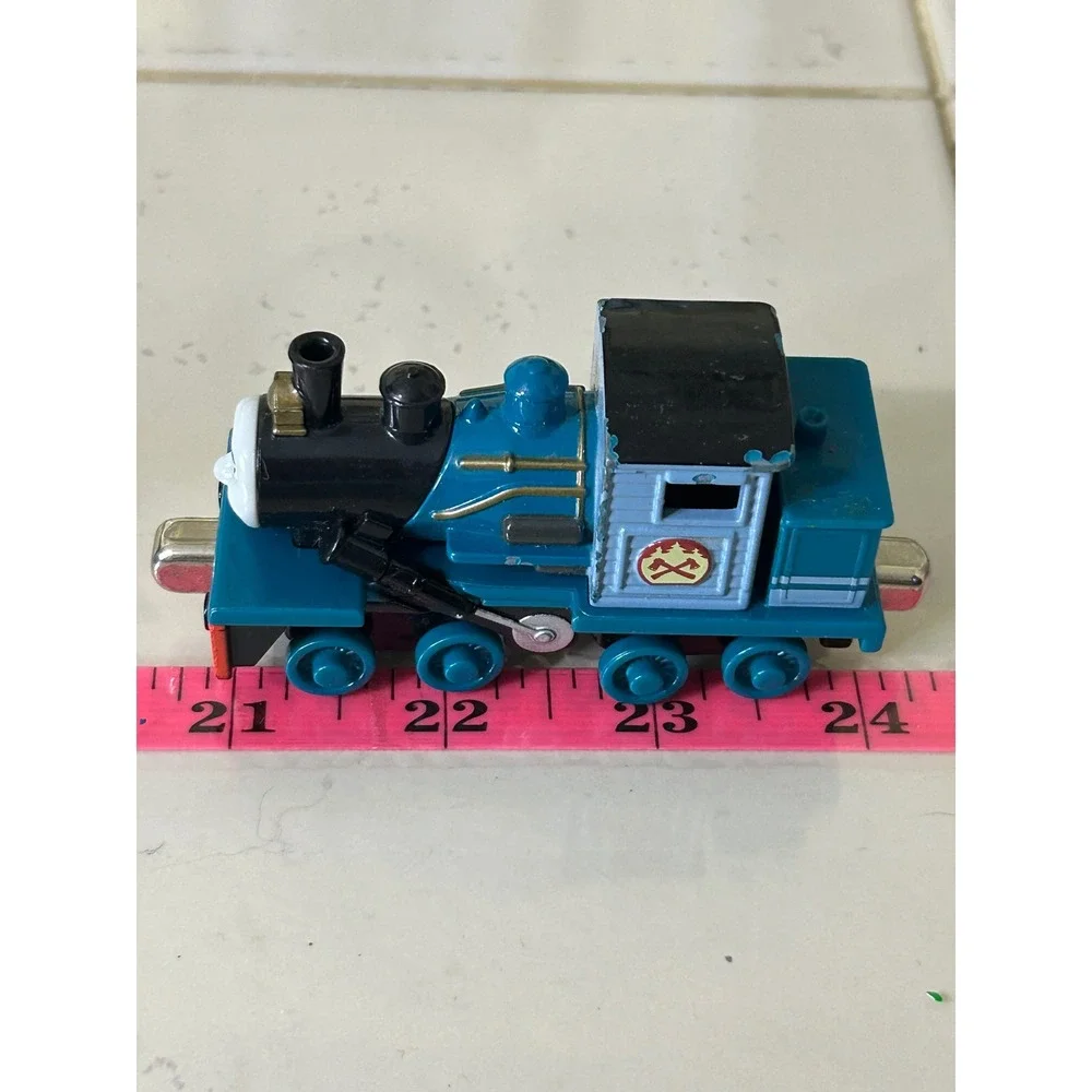 Thomas & Friends Take Along Mighty Mac Diecast Train Engine and Tender Set Blue